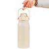 Vattenflaskor 1300 ml isolerad kopp stor kapacitet mugg med handtag termisk flaska