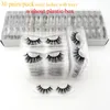 3040100pairs Visofree Mink Eyelashes with Tray No Box Handmade Natural False Full Strip Lashes Reusable Long lashes 240313