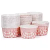 Strumenti di cottura 50 pezzi rosa verde plaid cupcake fodera tazza per matrimonio baby shower festa muffin bicchieri di carta vassoio carta