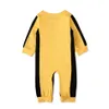 born Rompers Chinese Kongfu Bruce Lee Baby Boy Girl Cotton Clothing Bodysuit Long Sleeve Fashion Ropa Jumpsuit 240325