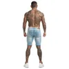 Gingtto Denim Shorts Men Summer Homme Clothny Skinny Fit Cutton Cotton Fashion Style المرن وصول الخصر DK37 240318