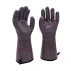 Gants de barbecue, gants de gril résistants à la chaleur, gants de cuisson pour barbecue, gants longs imperméables et résistants à l'huile, gants de four en caoutchouc de silicone liquide