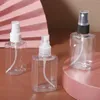 Storage Bottles 2pcs 80ml Empty Refillable PET Clear Pump Tube Travel Portable Liquid Cosmetic Container Perfume Atomizer Beauty Tool