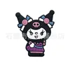 Baby Girl Kids Kuromi Charms Anime Charms hurtowe wspomnienia z dzieciństwa śmieszne prezent kreskówki akcesoria buta pvc buforla miękka guma chodak