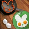 Ontbijt Omelet Schimmel Siliconen Ei Pannenkoek Ring Shaper Kookgereedschap DIY Keuken Accessoires Gadget Plastic Eierscheider