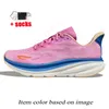 Mode Clifton 9 Bondi 8 femmes Chaussures de course Blue Rose Blanc Blanc Black Free Free Quality Cloud Sole Runners Trainers Jogging Jogging Walking Sports Sneakers