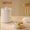 1pc mini panela de arroz elétrico com 5 funções predefinidas, cronômetro de atraso, vaso interno de esmalte de cerâmica, controle de temperatura - portátil e silencioso