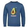 carino Avocado Fitn stampa con cappuccio maschile Harajuku in pile con cappuccio Fi morbido autunno felpa con cappuccio allentato casual vestiti caldi unisex p62r #