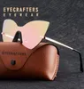 Розовые зеркальные модные кошачьи глазные солнцезащитные очки женская бренда ретро одно кусок женские солнцезащитные очки feminino uv4003724917