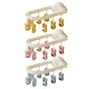 Hangers Sokkendroogrek met 8 clips Ruimtebesparende balkondroger Wasgoed voor handschoenen Handdoeken Sokken Lingerie Babykleding