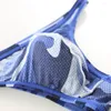 Underpants Sexy Men Underwear Briefs Lingerie Bikini Jock Straps Camouflage Mens Mesh Breathable Panties Penis Pouch