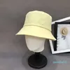 Designer di cappelli da secchio a largo brim da donna Designer di lettere di colore solido cappello di moda Trend Travel Hat Hat Leisure Garden Fashion