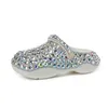 Slippers Luxury Rhinestone Covered Design For Women Soft Thick Bottom Cloud Sandals 2024 Summer Platform Sandal Beach Flip Flops