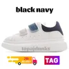 Nieuw kinderplatform Leer Sneakers Designer schoenen Heren Casual Black Navy Metallic Sier Orange Red Triple White Blue Men Dames schoen Dames Trainers EUR 25-37