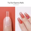 Beautilux Express Nails Soak Off Soft Traceless Gel Tips Tryck på DIY Nail Art Fake Nails Full Cover American Capsules 552pcs 240318