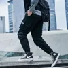 Novo estilo outono inverno calças de carga dos homens fi lado pokets hip hop techwear corredores masculino japonês streetwear calças calças y4wq #