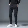 Män byxor högkvalitativa koreanska fi -herrar kläder casual ljus busin elastisk och stickad botten casual byxor 64yv#
