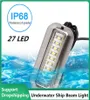 Luz Led Universal de 12V para barco, pontón subacuático de acero inoxidable 27, resistente al agua, luz blanca y azul, módulos 9085562