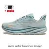 Mode Clifton 9 Bondi 8 femmes Chaussures de course Blue Rose Blanc Blanc Black Free Free Quality Cloud Sole Runners Trainers Jogging Jogging Walking Sports Sneakers