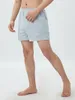 Herenshorts Lounge voor dames en heren Effen kleur Zijsplit Comfortabele elastische taille Slaap Trendy korte broek