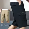 Pantaloncini cargo da uomo Primavera Estate Abbigliamento sportivo Pantaloncini da uomo Bermuda Pantaloni larghi e alti Pantaloni larghi e dritti da atletica Pantaloni e5zG #