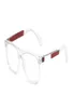 Nwe marque carré plaine lunettes de soleil lunettes optiques femmes hommes clair Anti lumière bleue bloquant lunettes cadre Prescription Transparent 7053017