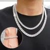 Fabryczne łańcuchy Diamond Link Out Out Biżuteria Kubańska Łańcuch Moissanite Sterling Sier Cuban Bransolet Naszyjnik