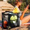 Borse portaoggetti Borsa per giocattoli di moda Borsa da viaggio estiva per esterni di grande capacità da 40 litri con cerniera superiore per shopping casual con 8 tasche