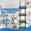 Förvaringspåsar campingstol väggställ för garage uppsättning av 2 justerbara remmar bilverktyg