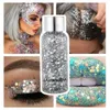 Festival Body Glitter Gel Gezicht Oog Oogschaduw Holografisch Cosmetisch Laserpoeder y Nagels Haarspeld Make-up 240321