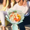 Fleurs décoratives cadeau de fête des mères mères noeuds d'amour décoration décor de table bouquet artificiel pour mariage festival fête de vacances infirmières