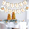 パーティーの装飾リトルキューティーバナーオレンジガーランド柑橘類のテーマベビーシャワーバースデー装飾タンジェリンフルーツ用品