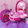 Nouveau jeu de maison ensemble coiffeuse pour enfants jouets pour filles 3 à 10 ans princesse beauté valise Kit de maquillage enfants jouet fille anniversaire