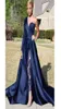 Sexy Royal Blue Split Lace Evening Dresses jumpsuits pantsuit Celebrity African Arabic Dubai Party Prom Dresses Gowns Formal Robe 3236054