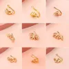 Nose Rings Studs Nose Rings Studs Fashion Ring Charm Crystal Butterfly Pentagram Women Fake Piercing Clip On Ear Body Jewelry Drop Delivery Otanb
