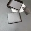 New men black Fashion wallet card holder High Quality Leather design Purse European Trend Bag Short Portfolio Driver License Case Credit wallets Box