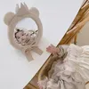 INS Nordic Cartoon Crown Bear Decorative Mirrors Bathroom Baby Room Acrylic Creative Home Art Wall Decor Pography Accessories 240318