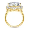 Massieve Ronde Cut 1m 8ct Ring Met Certificering Luxe Bruiloft Fijne Sieraden Voor Vrouwen Verlovingscadeau Pass Test 240307