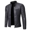 Veste pour hommes Fi Nouveau Printemps et Automne Tendance Coréenne Slim Fit Casual Veste En Cuir Pour Hommes Veste De Moto Grande Taille K6MC #