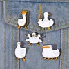 Funny Ducklings Enamel Pins Custom Overlap Ducks Big Mouth halloween Brooches Lapel Badges Animal Jewelry Gift for Kids Friends