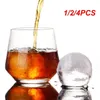 Baking Moulds 1/2/4PCS Single Hole Whiskey Silicone Round Ice Ball Mold Maker Tray Non-toxic Durable Bar Pub Wine