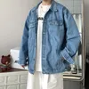 Spring Autumn New Mens Lapel Denim Jacket Coat M-5xl Hip Hop Wind Casual Coat Cott Plus Size Denim Jacket Men Hole Clothes L1JB#