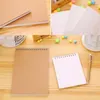 Caqui sketchbook espiral caderno interior em branco papel kraft capa material escolar