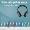 エアポッドのクリアCAESマックスBluetooth Earbudsヘッドフォンアクセサリー透明性TPUソリッド防水性ケー​​スAirPod Maxsヘッドフォンヘッドセットカバーケース