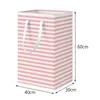 Laundry Bags Basket With Handles Hamper For Girl Collapsible Washing Bin Bedroom