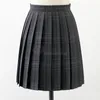 Grå jk enhetlig original äkta kostym college stil japansk sjöman kort veckad kjol twopiece kvinnliga flickor sommar 240325