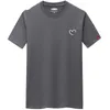T-shirt för män 2023 Överdim i Summer Men's Cott Shirts Men Casual T-shirt Love Heart Print Tshirt O-Neck Kort ärmman Toppar 40JM#