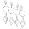 Shower Curtains 4 Pcs Curtain Weighted Pendant Office Crystal Weights Sheer Home Drapery Household Bottom