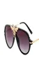 Модные негабаритные мужские овальные солнцезащитные очки с украшением в виде пчелы, ретро-дизайн, очки UV4009962327