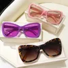 Okulary przeciwsłoneczne damskie oko kota vintage okulary różowe projektant
